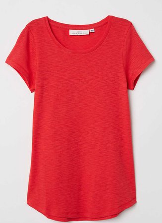 HM red jersey tee