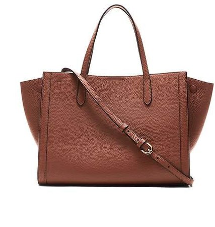 Italian Leather Medium Tailored Tote Bag