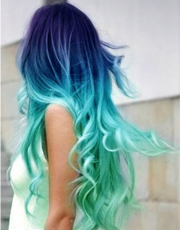 Long Blue Hair
