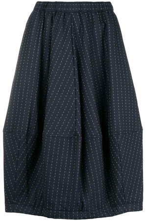 micro squares patterned skirt