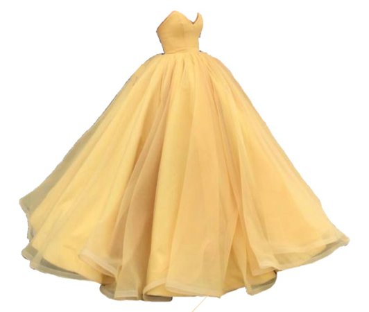 Yellow ball gown