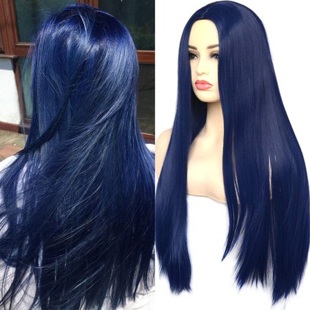 medium var shine red blue ypgb hair wig