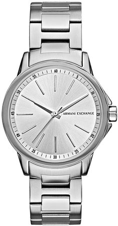 Amazon.com: Armani Exchange Women's AX4345 Silver Watch: Watches