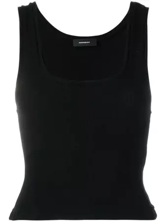 WARDROBE.NYC Black Sleeveless Vest Top - Farfetch