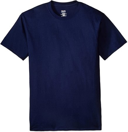 Hanes Men's Beefy-T Crewneck Short-Sleeve T-Shirt, Navy - 3X Tall | Amazon.com