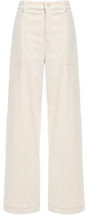 Stretch-cotton Corduroy Wide-leg Pants