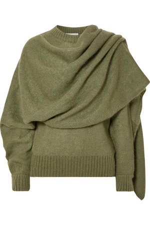 REJINA PYO | Colette draped mohair-blend sweater | NET-A-PORTER.COM