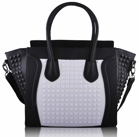 black and white handbag