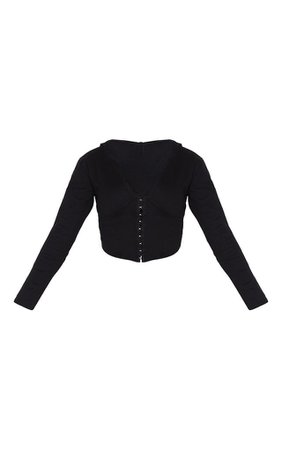 black corset hoodie