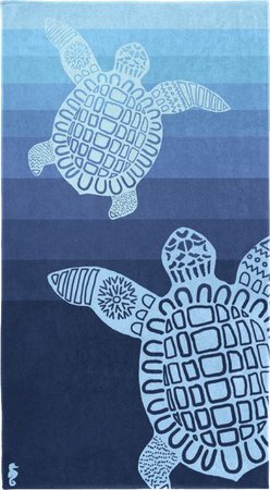 Seahorse Turtle Strandlaken - 100x180 cm - Blue