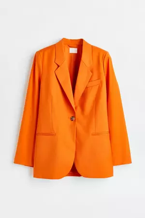 Blazer à fermeture droite - Orange - FEMME | H&M CA