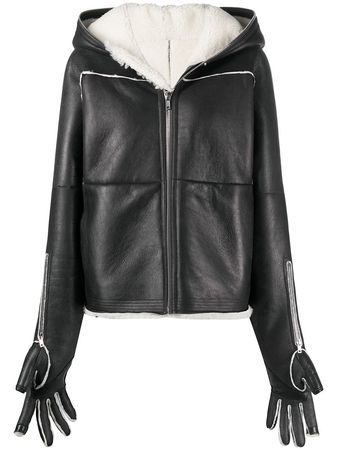 Shop Rick Owens glove-insert jacket with Express Delivery - FARFETCH