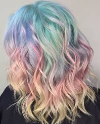 rainbow pastel hair - Google Search