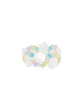 [SWINGSET] Seasonless Wave Flower Beads Ring (Mix) – SellerWork
