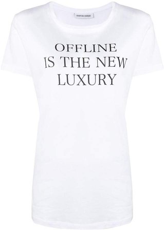 Quantum Courage 'Offline is the New Luxury' print T-shirt