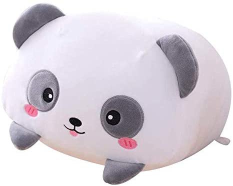 Amazon.com: AIXINI 8 inch Cute Panda Plush Stuffed Squishy Animal Cylindrical Body Pillow,Super Soft Cartoon Hugging Toy Gifts for Bedding, Kids Sleeping Kawaii Pillow: Toys & Games