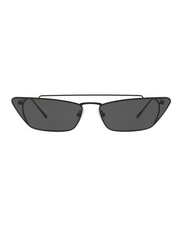 Prada Slim Cat-Eye Metal Sunglasses