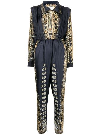 Shop Camilla all-over torero-print jumpsuit with Express Delivery - FARFETCH