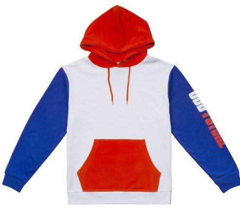 red white and blue hoodie