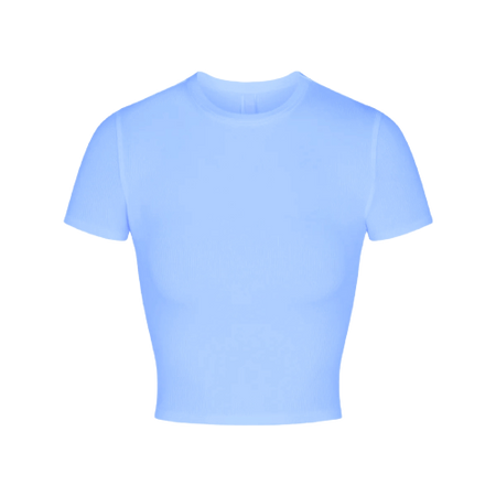 Skims - CROPPED T-SHIRT in Baby Blue
