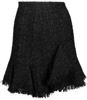 Goen.J Goen.j Frayed Metallic Boucle-tweed Mini Skirt