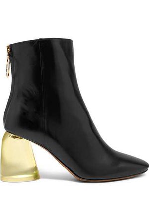 Ellery | Leather and Perspex ankle boots | NET-A-PORTER.COM