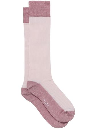 Marni shimmer-finish Tonal Socks - Farfetch