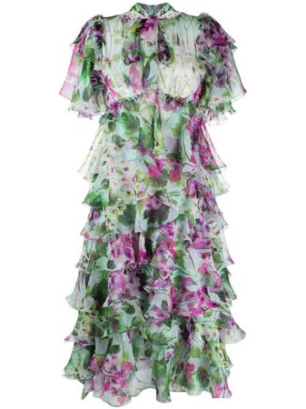 Dolce & Gabbana Ruffled floral-print Dress - Farfetch
