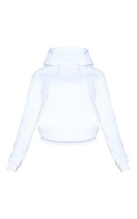 *clipped by @luci-her* Basic White Slim Hoodie | Tops | PrettyLittleThing USA