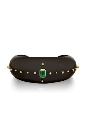 Festejo Emerald, Diamond Horn Bracelet By Sauer | Moda Operandi