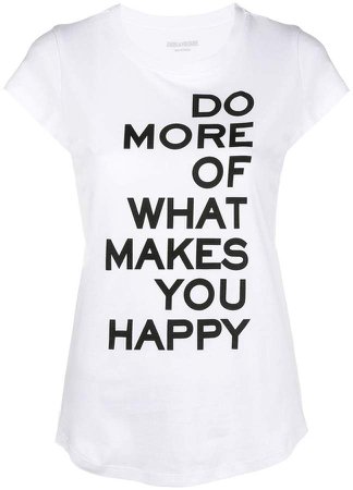 Zadig&Voltaire slogan short-sleeve T-shirt