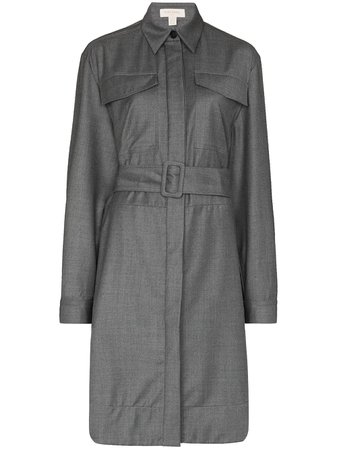 Materiel apron belted wool shirt coat - FARFETCH