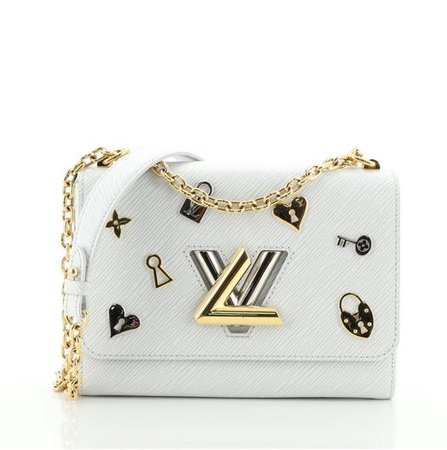 Louis Vuitton Twist Handbag Love Lock Epi Leather MM