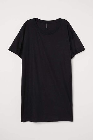 H&M+ Cotton Jersey T-shirt - Black