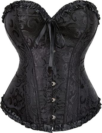 Amazon.com: Alivila.Y Fashion Womens Lace Up Corset Top Bustier Corsets for Women 810-Black Lace-M: Clothing, Shoes & Jewelry