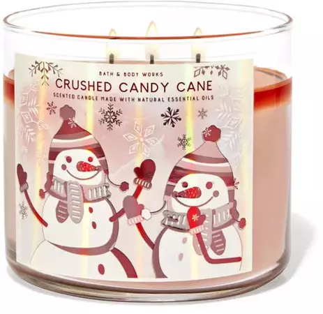 Crushed Candy Cane 3-Wick Scented Candles - Bath & Body Works