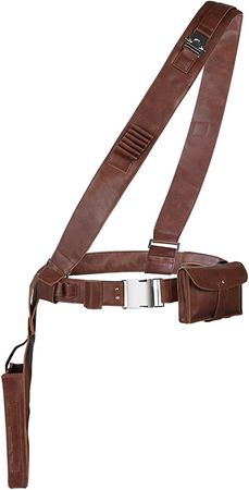 Amazon.com: WeizhaonanCos Mandalorian Belt with Holster Brown PU Leather Cosplay Costume Prop for Men (S) : Clothing, Shoes & Jewelry