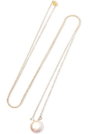 MAGDA BUTRYM Gold-plated pearl necklace