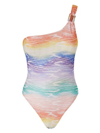 Missoni Tie dye-print one-shoulder Swimsuit - Farfetch