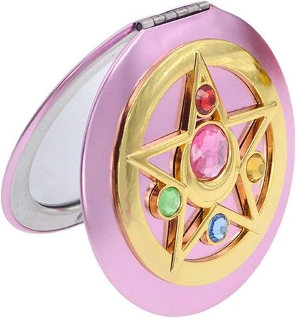BASOYO Sailor Moon Moonlight Memory Series, Portable Crystal Star Makeup Cosmetic Mirror Anime Mirror Foldable Double Mirror Gift, Makeup Compact Mirrors : Amazon.co.uk: Home & Kitchen