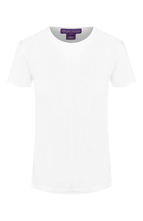 Женская белая хлопковая футболка RALPH LAUREN — купить за 13200 руб. в интернет-магазине ЦУМ, арт. 290629694