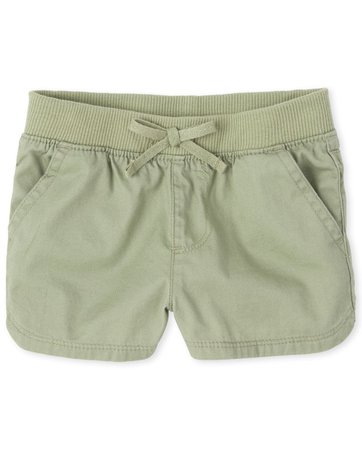Baby And Toddler Girls Woven Pull On Matching Shorts