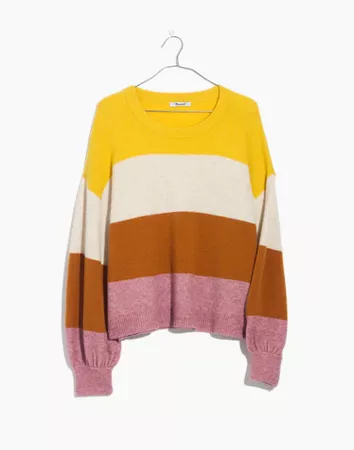 Striped Gladwell Pullover Sweater in Coziest Yarn