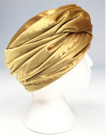 christian dior vintage gold turban