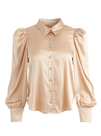 Alice and Olivia champagne blouse