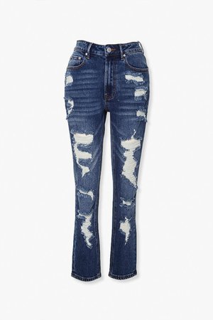 Distressed Mid-Rise Jeans | Forever 21