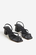 Heeled Sandals - Black - Ladies | H&M US