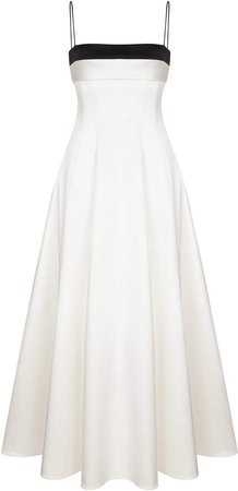 Rasario Two-Tone Satin A-Line Gown