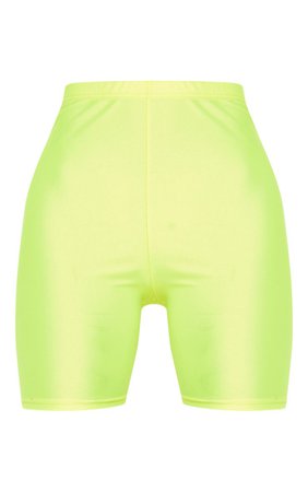 Pretty Little Thing Yellow Neon Bike Shorts