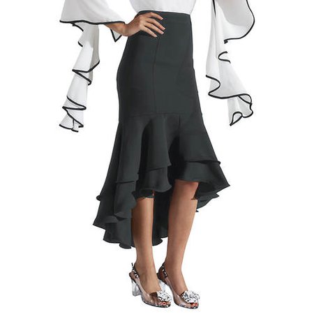 High-Low Ruffled Skirt | Masseys